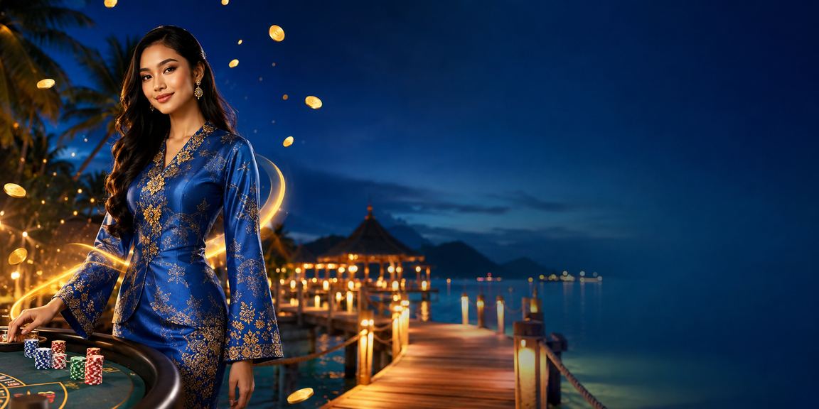 Pemain VIP menerima bonus eksklusif di platform poker Terengganu dengan pakaian kurung